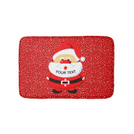 Schattigee en grillige kerstman, kerstvakantie badmat