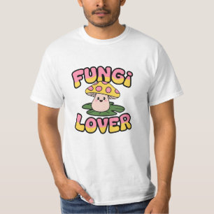 Schattigee en grillige Mushroom Lover Graphics T-shirt