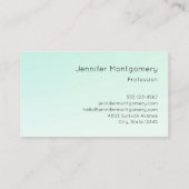 Schattigee en Happy Blue-Green Jellyfish Visitekaartje (Achterkant)