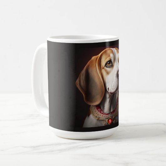 Schattigee en kleurrijke Beagle Dog Mok (Voorkant links)