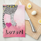 Schattigee en kleurrijke Beagle Lover Keukenhanddo Theedoek (Quarter Fold)