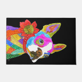 Schattigee en kleurrijke Boston Terrier Door Mat 1 (Voorkant)
