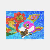 Schattigee en kleurrijke Boston Terrier Fleece Bla (Voorkant (Horizontaal))