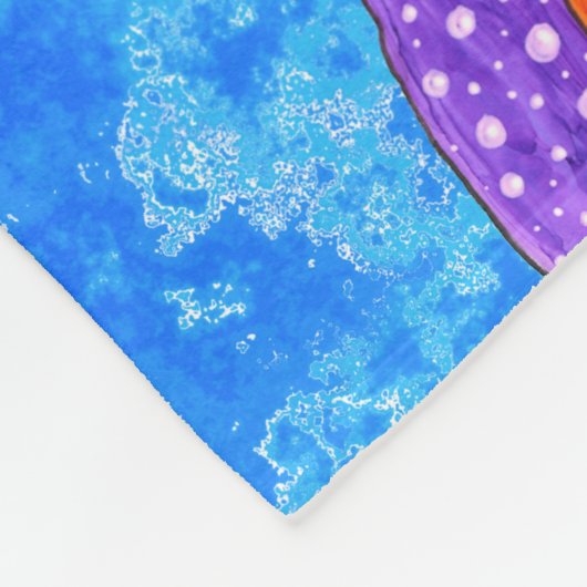 Schattigee en kleurrijke Boston Terrier Fleece Bla (Hoek)