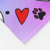 Schattigee en kleurrijke Boston Terrier Fleece Bla Deken (Hoek)