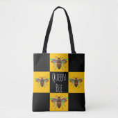 Schattigee en kleurrijke Bumble Bee Honey Bee Canv Tote Bag (Voorkant)