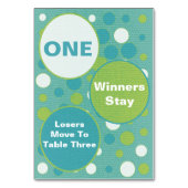 Schattigee en kleurrijke Bunco tafel Kaarten #1 (Achterkant)