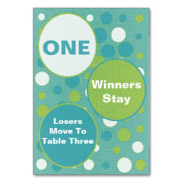 Schattigee en kleurrijke Bunco tafel Kaarten #1