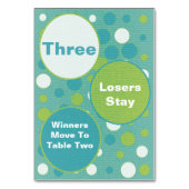 Schattigee en kleurrijke Bunco tafel Kaarten #3 (Achterkant)