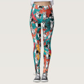 Schattigee en kleurrijke Cardigan Welsh Corgi Legg Leggings (Voorkant)