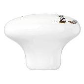 Schattigee en kleurrijke Chihuahua deurknop - Kera Keramische Knop (Zijkant)