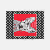 Schattigee en kleurrijke Chihuahua fleece deken (Voorkant (Horizontaal))