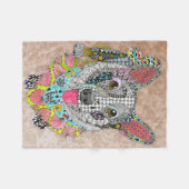 Schattigee en kleurrijke Corgi Fleece Deken (Voorkant (Horizontaal))