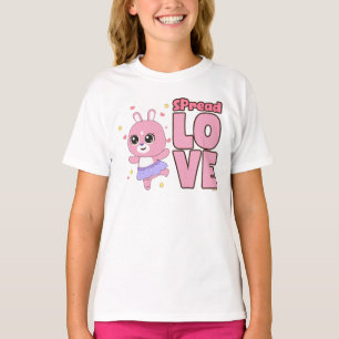 Schattigee en kleurrijke dierenvrienden verspreide t-shirt