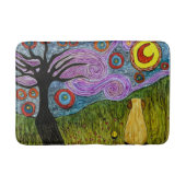 Schattigee en kleurrijke Doggy Sterrennacht Bath M Badmat (Voorkant)