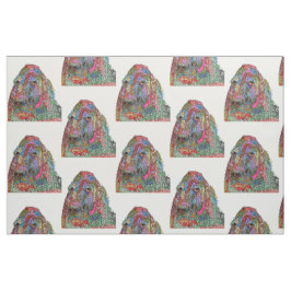 Schattigee en kleurrijke Engelse Setter Fabric Stof