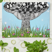 Schattigee en kleurrijke Fairy en Bird Kitchen Han Theedoek (Gevouwen)