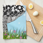 Schattigee en kleurrijke Fairy en Bird Kitchen Han Theedoek (Quarter Fold)