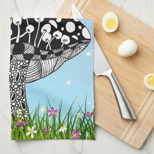 Schattigee en kleurrijke Fairy en Bird Kitchen Han Theedoek (Quarter Fold)