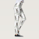 Schattigee en kleurrijke Franse Bulldog Leggings (Rechts)