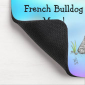 Schattigee en kleurrijke Franse Bulldog Mousepad Muismat (Hoek)