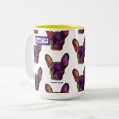 Schattigee en kleurrijke Frenchie Coffee Mok (Voorkant links)