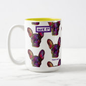 Schattigee en kleurrijke Frenchie Coffee Mok (Links)