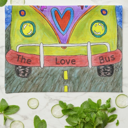 Schattigee en kleurrijke hond en kat keukenhanddoe theedoek (Gevouwen)