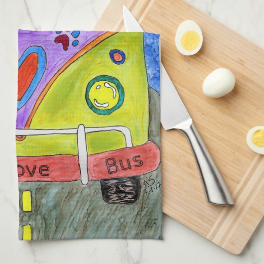 Schattigee en kleurrijke hond en kat keukenhanddoe theedoek (Quarter Fold)