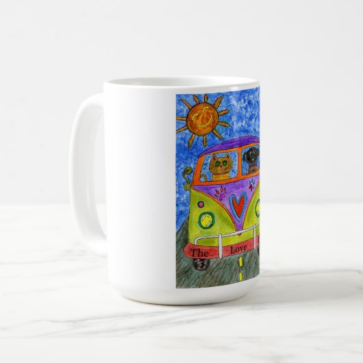 Schattigee en kleurrijke hond & kat Mok (Voorkant links)