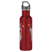 Schattigee en kleurrijke kattenwaterfles waterfles (Achterkant)