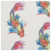 Schattigee en kleurrijke Koi Fish Fabric Stof (Swatch)