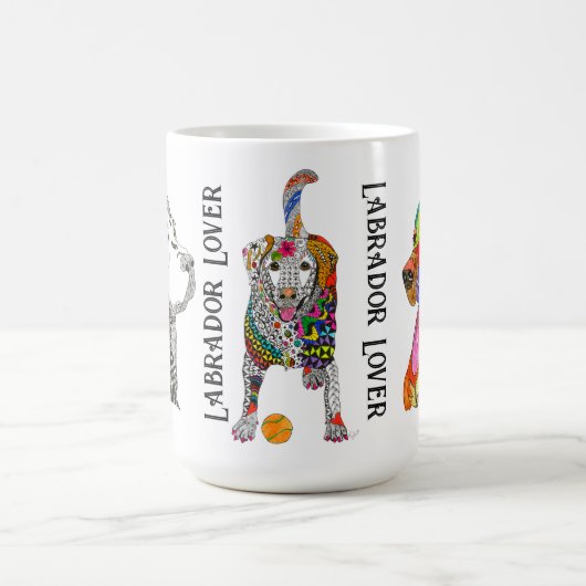 Schattigee en kleurrijke Labrador Lover Mok (Center)
