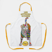 Schattigee en kleurrijke Labrador Retriever Schort (Voorkant)