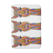 Schattigee en kleurrijke lama badmat (Voorkant Verticaal)