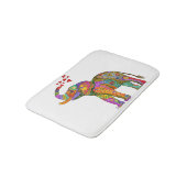 Schattigee en kleurrijke olifant badmat (Gekanteld)