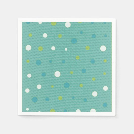 Schattigee en kleurrijke Polka Dots Papier Goed Servetten (Voorkant)