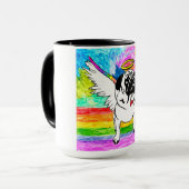 Schattigee en kleurrijke Pug Mok (Voorkant links)