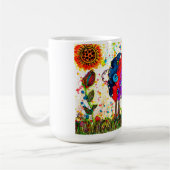 Schattigee en kleurrijke schapen Mok (Links)