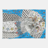 Schattigee en kleurrijke Shih Tzu keukenhanddoek (Horizontaal)