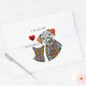 Schattigee en kleurrijke Spay en Neuter Sticker (Envelop)