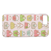 Schattigee en kleurrijke tassen illustratiepatroon Case-Mate iPhone case (Achterkant (Horizontaal))