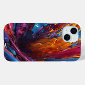 Schattigee en kleurrijke telefoonhoesje – druk jez Case-Mate iPhone case (Achterkant (horizontaal))