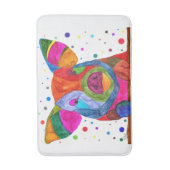 Schattigee en kleurrijke varkensbadmat badmat (Voorkant Verticaal)