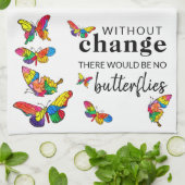 Schattigee en kleurrijke vlinder keukenhanddoek (Gevouwen)