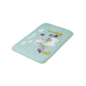 Schattigee en kleurrijke woestijnalpaca gepersonal badmat (Gekanteld)