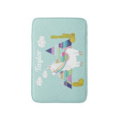 Schattigee en kleurrijke woestijnalpaca gepersonal badmat (Voorkant Verticaal)