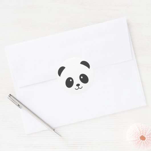 Schattigee en Knuffelige Panda Sticker (Envelop)