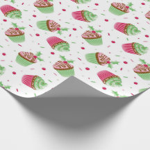 Schattigee en lekkere kerstkleurige cupcake