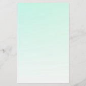 Schattigee en Leuke Blauw-Groene Kwallen Briefpapier (Achterkant)